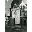 The bimah and Aron Ha’Kodesh of the Kiever Synagogue (Toronto), April 1974. Ontario Jewish Archives, Blankenstein Family Heritage Centre, item #332|